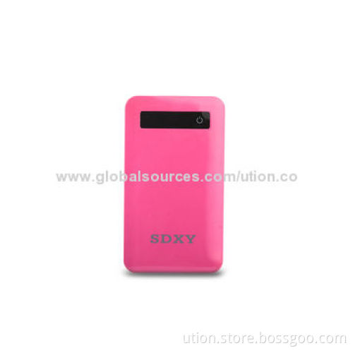 Colorful 5,000mAh Ultra-thin Power Banks for Mobile Phones/iPhone/iPad/Samsung, Free Sample and Logo